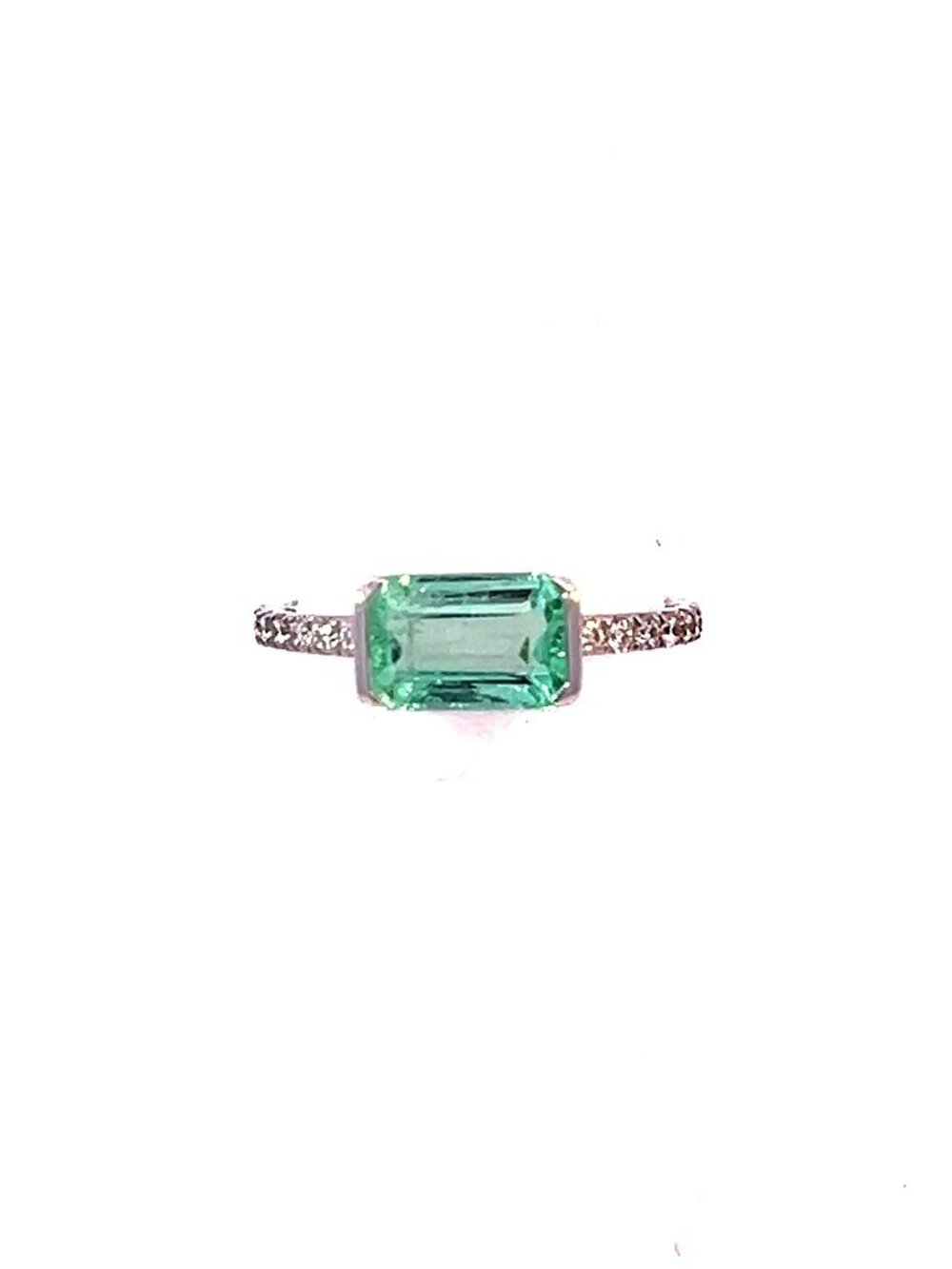 Natural Emerald Diamond Ring Size 6.5 14k Gold 1.78 TCW Certified $3,950 310642